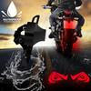12V Motorcycle Devil Eye Light LED Underbody Light Projector Lamp LED Brake Taillights Motorcycle Decorative Accessories