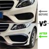 For Mercedes Benz C Class W205 C180 C200 C260 C300 2015 2016 2017 2018 Front Bumper Lip Spoiler Splitters Canards