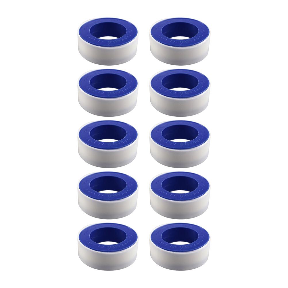 10Pcs Thread Tape Leak Proof PTFE Sealing Tape Waterproof Pipe Sealant Tape for Faucet Water Pipe Gas Pipe