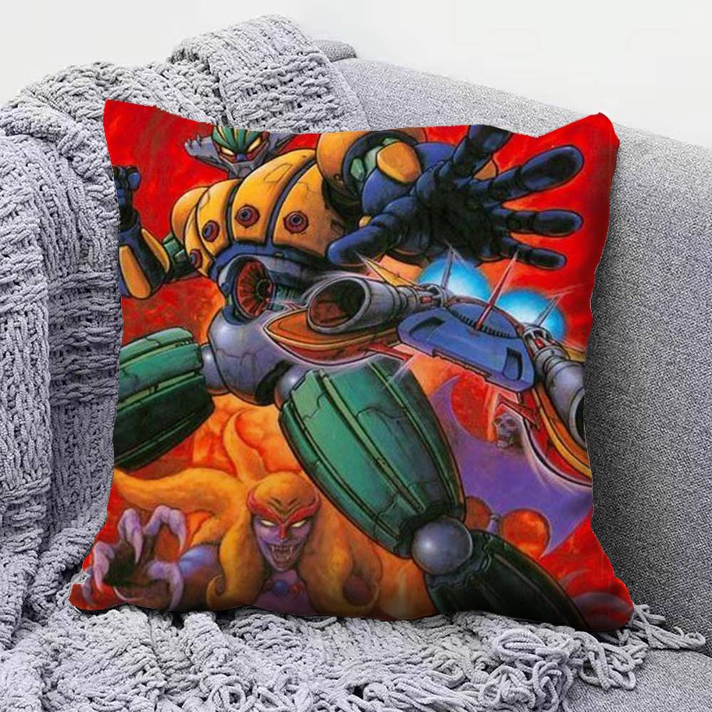 Kotetsu Jeeg Anime Steel Jeeg Pillow Covers Home Sofa Cushion Covers and Aecorative Custom