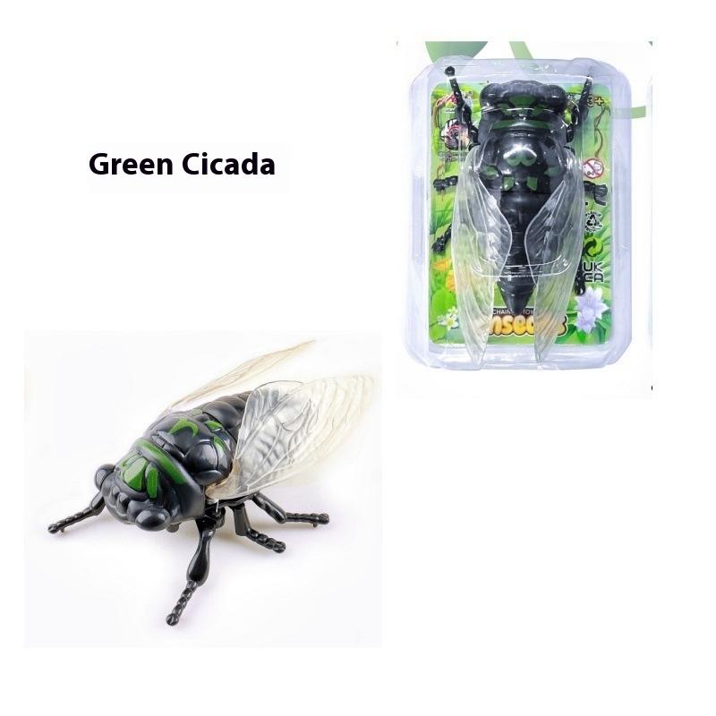 

1 Piece Creative Prankster Animated Insect Toy Model Wind Up Cicada Insect Bionic Toys Children S Plastic Animals Wind Up Toy