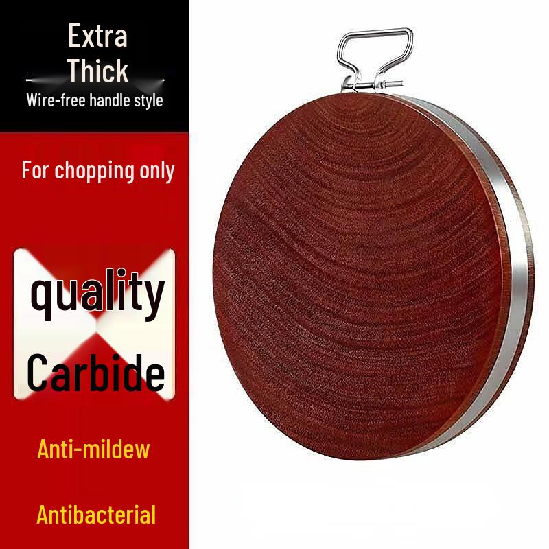 Jun Ding Ying Solid Wood Round Cutting Board