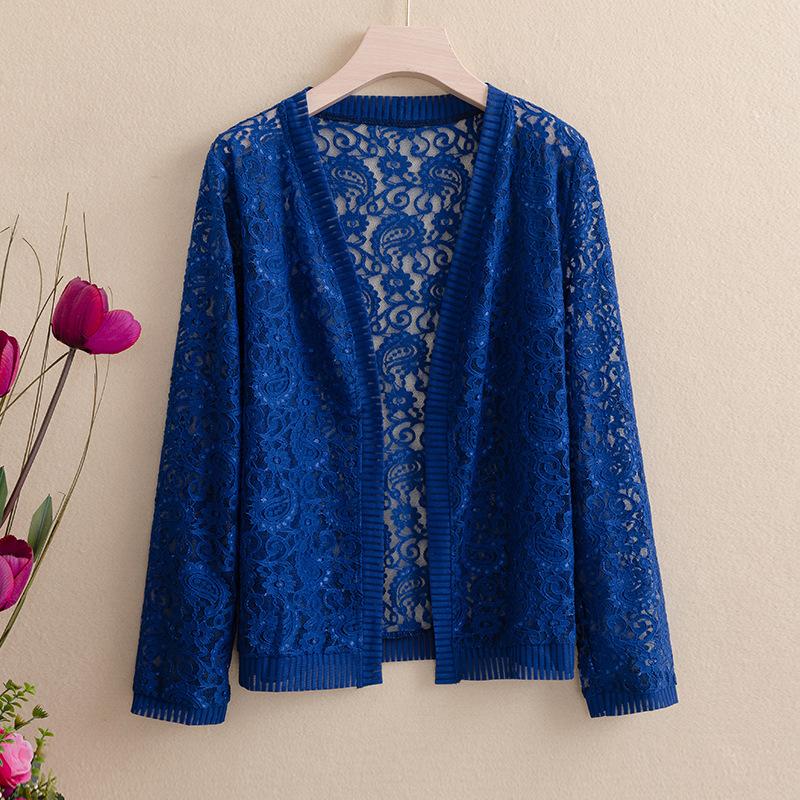 Spring Summer Women Cardigan Long Sleeve Female Cardigans Women Lace Jacket Ladies Shawl Outerwear
