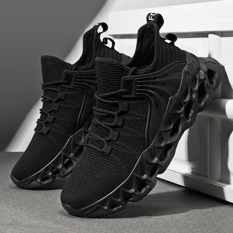 Yrzl Men'S Athletic Mesh Sneakers Lightweight Comfortable Running Shoes For Men Soft Sole Non Slip Casual Shoes Outdoor Walking