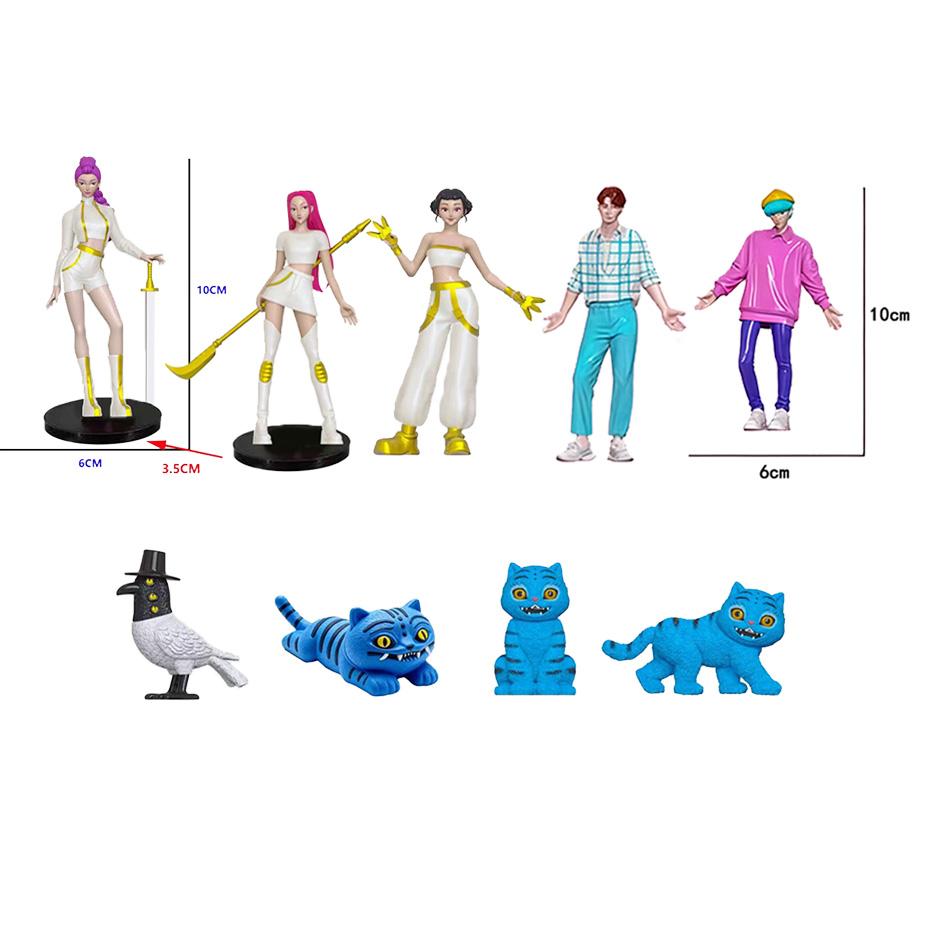 Anime Kpop Dämonenjäger Actionfigur Spielzeug Derpys Tiger Ranimeumi Mira Zoey Sussy Figur Puppe für Fans Weihnachtsgeschenk