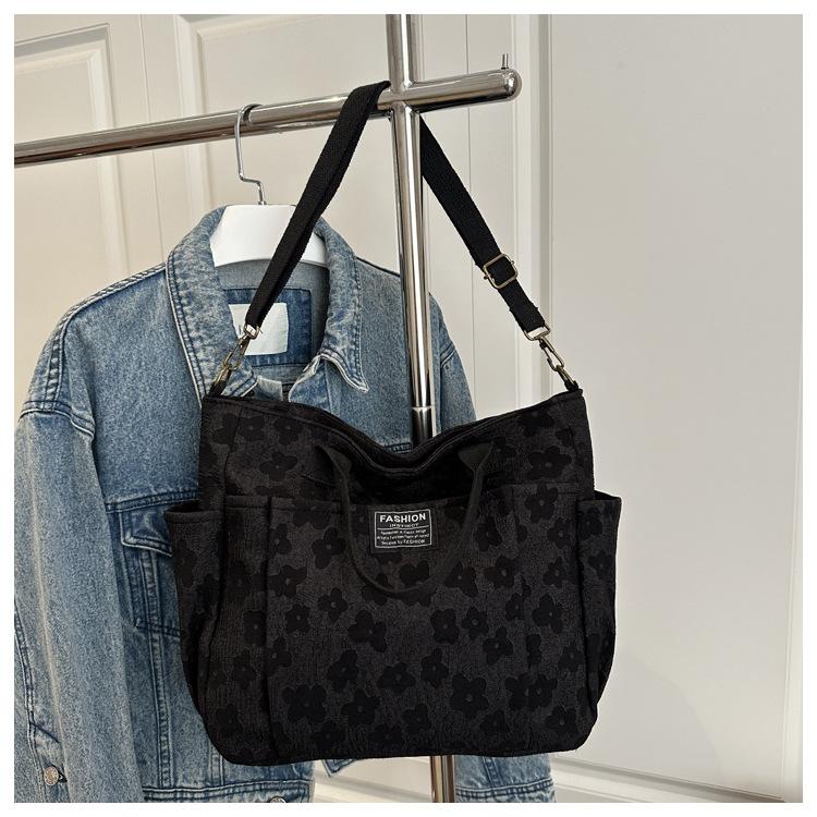 

Stylish Comfortable Crossbody Bags for Women Multi Pocket Canvas Shoulder Bag Fashiable Student Versatile Texture Commuter Bag
