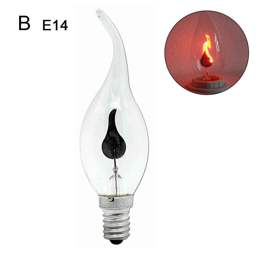 E14 E27 Flame Light Bulb Flame Effect Flicker Candle Light Bulb Home Decoration Emulation Fire Vintage 220V Candle Bulb