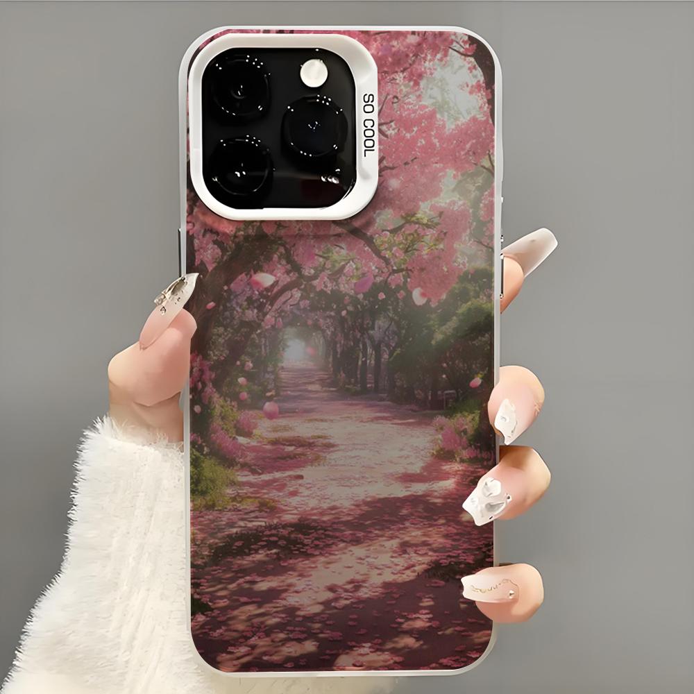 oriental cherry sakura Phone Case  Phone Case For iPhone 14 16 15 11 12 13 Pro Max Mini Plus Shockproof Cover