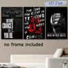 3-piece Set of Inspirational Fitness Frameless Canvas Hanging Paintings, Muscular Male Pull Ups, Upward Back Wall Paintings, Gym