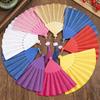 Glitter Plastic Fan Lightweight Decorative Folding Fan Portable Handheld Fan Vibrant For Party Concert Festival