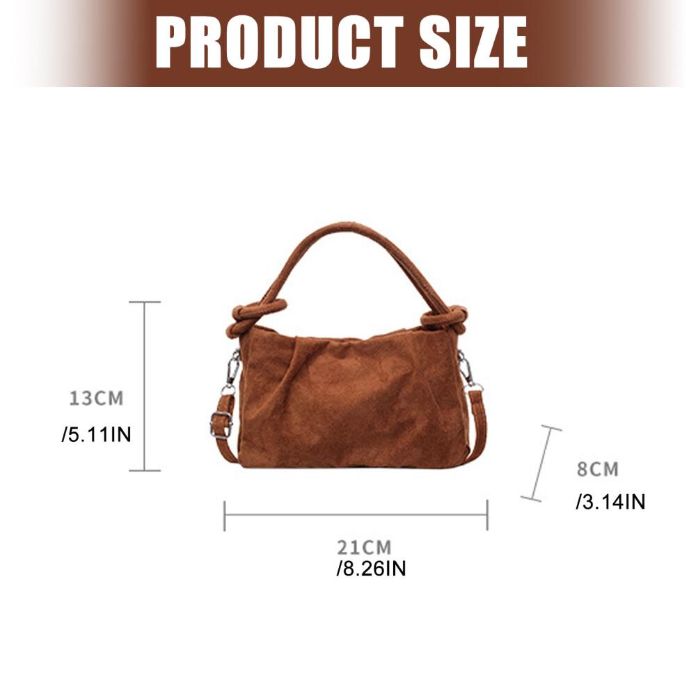 Women Shoulder Bag Suedes Purse Clutches Shoulder Toted-Green