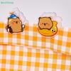 4Pcs Cute Capybara Double-Sided Memo Clip Acrylic Memo Holder Test Paper Clip Tidy Up Document Clip School Supplies