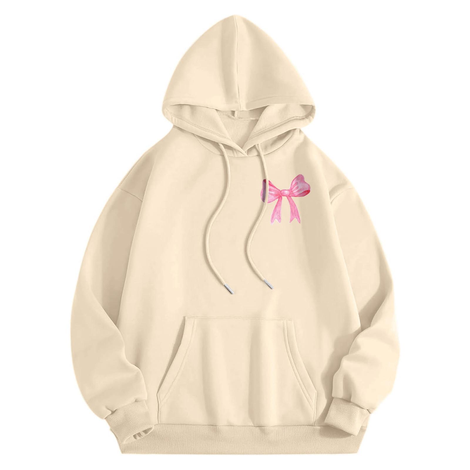 Толстовки для девочек-подростков с длинным рукавом и принтом букв — фото 5