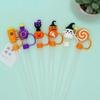 10mm Cute Halloween Straw Cap Silicone Splash-proof Straw Tips Cover Reusable Straws Accessories Straw Stoppers