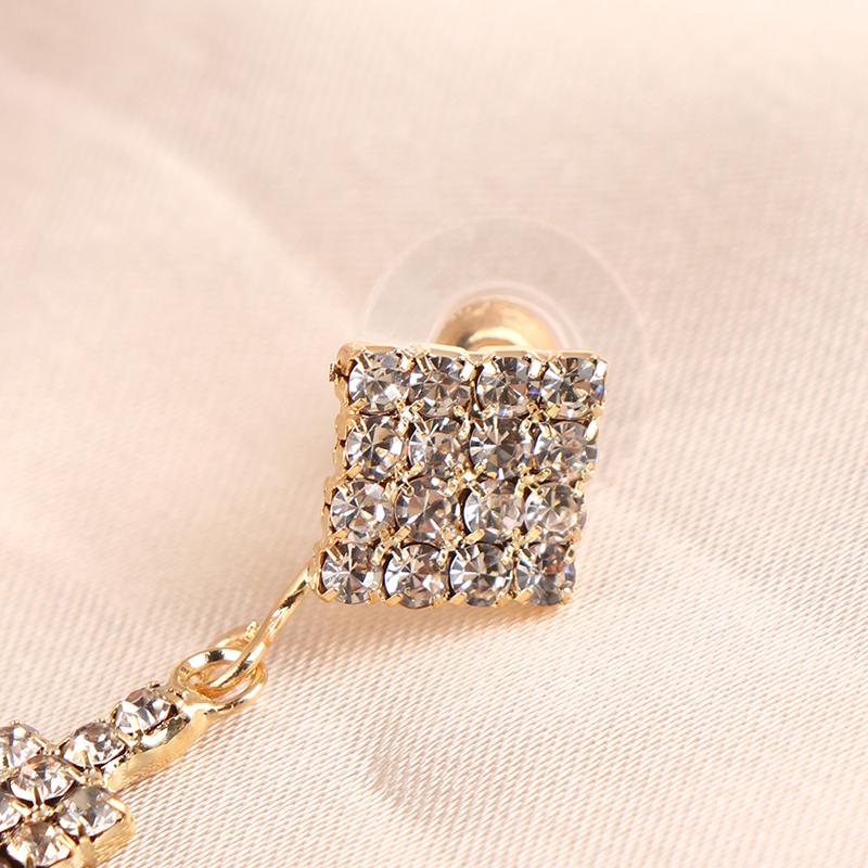 S925 Silbernadel Klassische Glänzende Ohrringe Damen Überlange