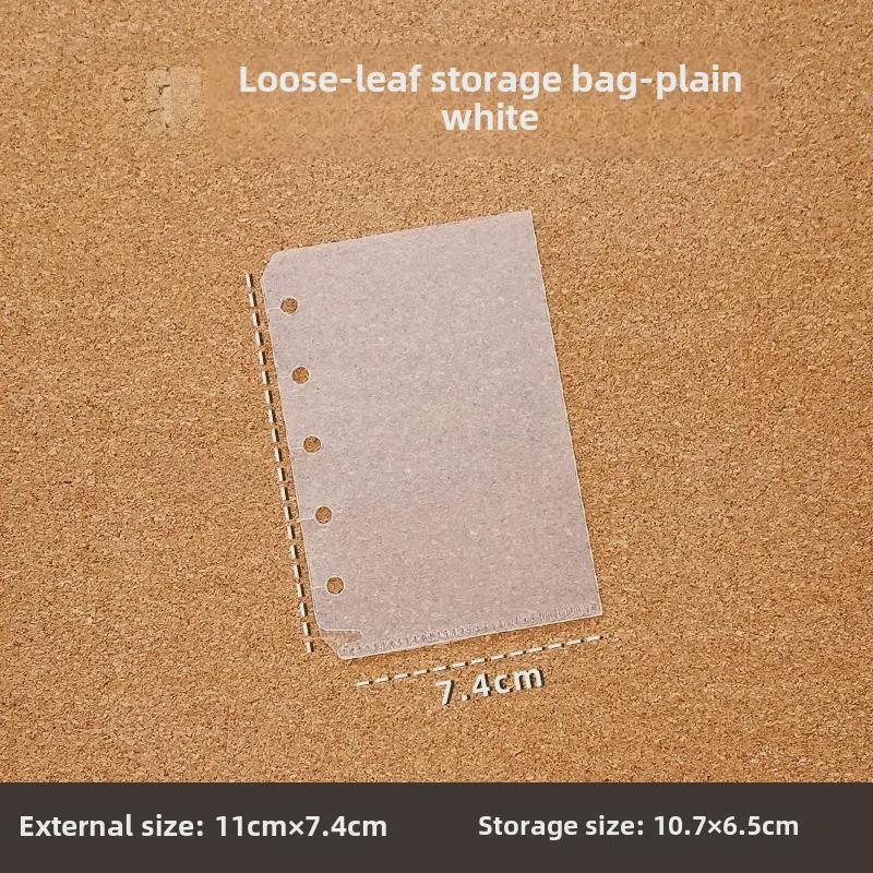 PVC Glitter Transparent A7/M5 Loose-Leaf Notebook & Storage Set