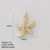 Cute Marine Animal Starfish Conch Charms For Jewelry Making Supplies Gold Color Shell Crab Dijes Diy Earring Bracelet Necklace