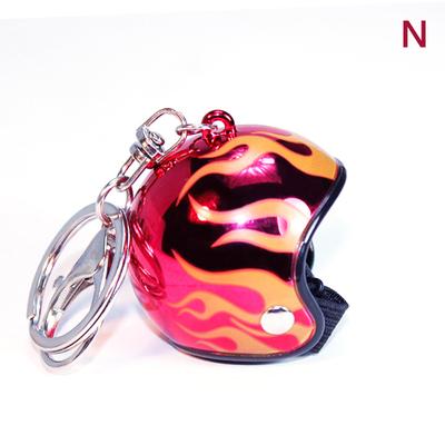 Creativity Motorcycle Helmets Keychains Cute Safety Helmet Pendant Neutral Car