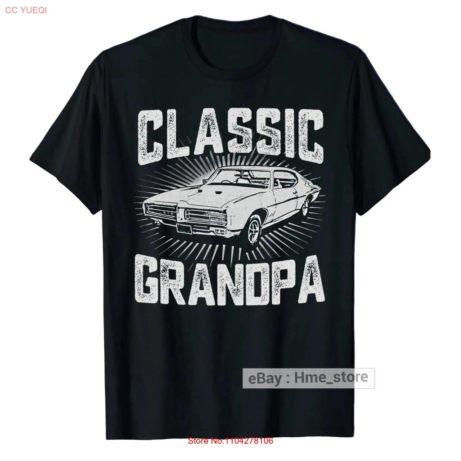 

Funny Grandpa Classic Car T Shirt Grandfather Vintage Granddad vintage Washed streetwear Breathable Casual Stylish Versatile 5XL різнокольоровий