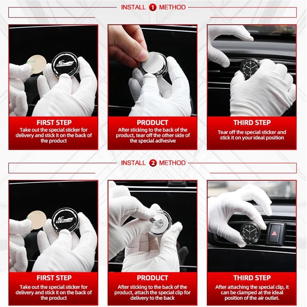 Auto Lüftungsschlitz Clip Uhr Auto Leuchtende Uhren Autouhr Automobile Innen Aufklebbar Digitaluhr