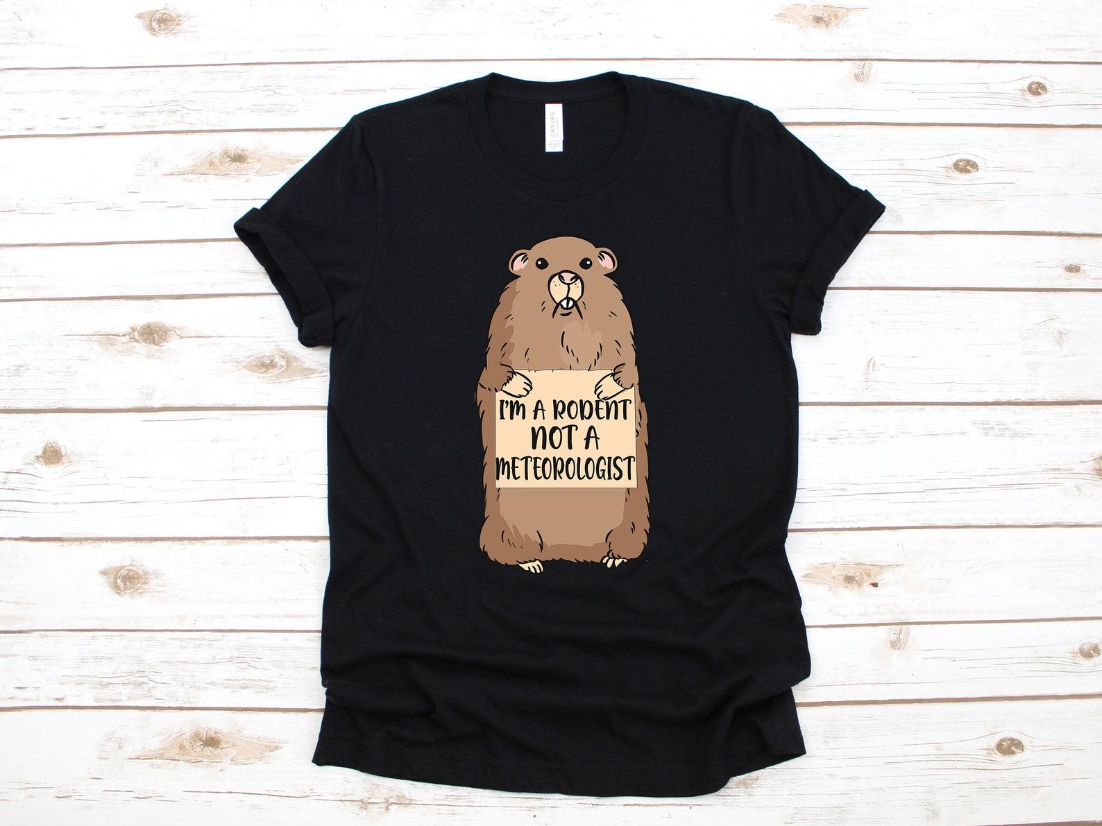 Funny Groundhog Day T-Shirt, A Rodent Not A MeteorologistT-shirt, T-shirt, Groundhogs Day T-shirt Kids T-Shirt 3XL