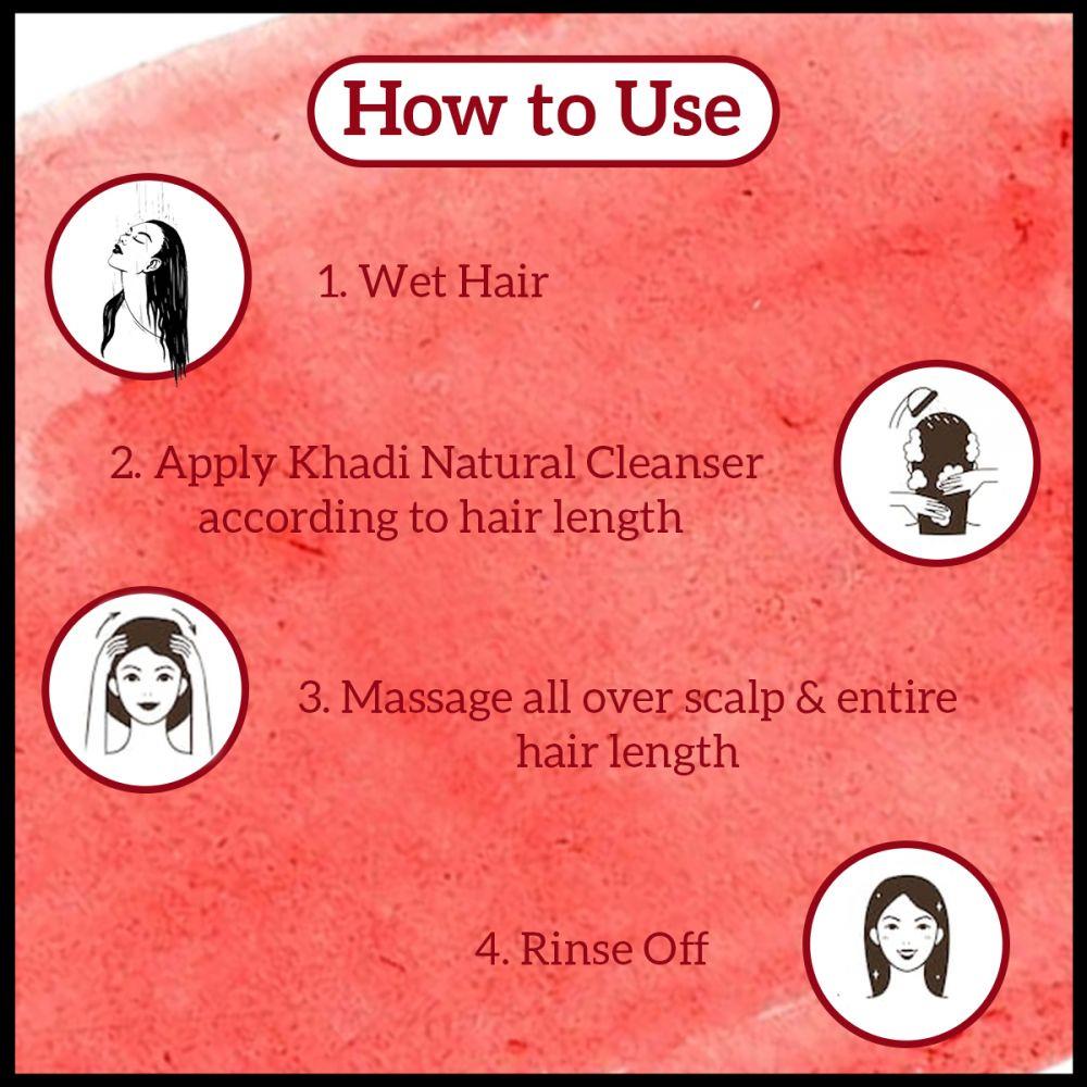 Haarshampoo mit Hibiskus und Aloe Vera: gegen Haarausfall (210 ml), Hibiskus & Aloevera Haarreiniger Khadi Natural