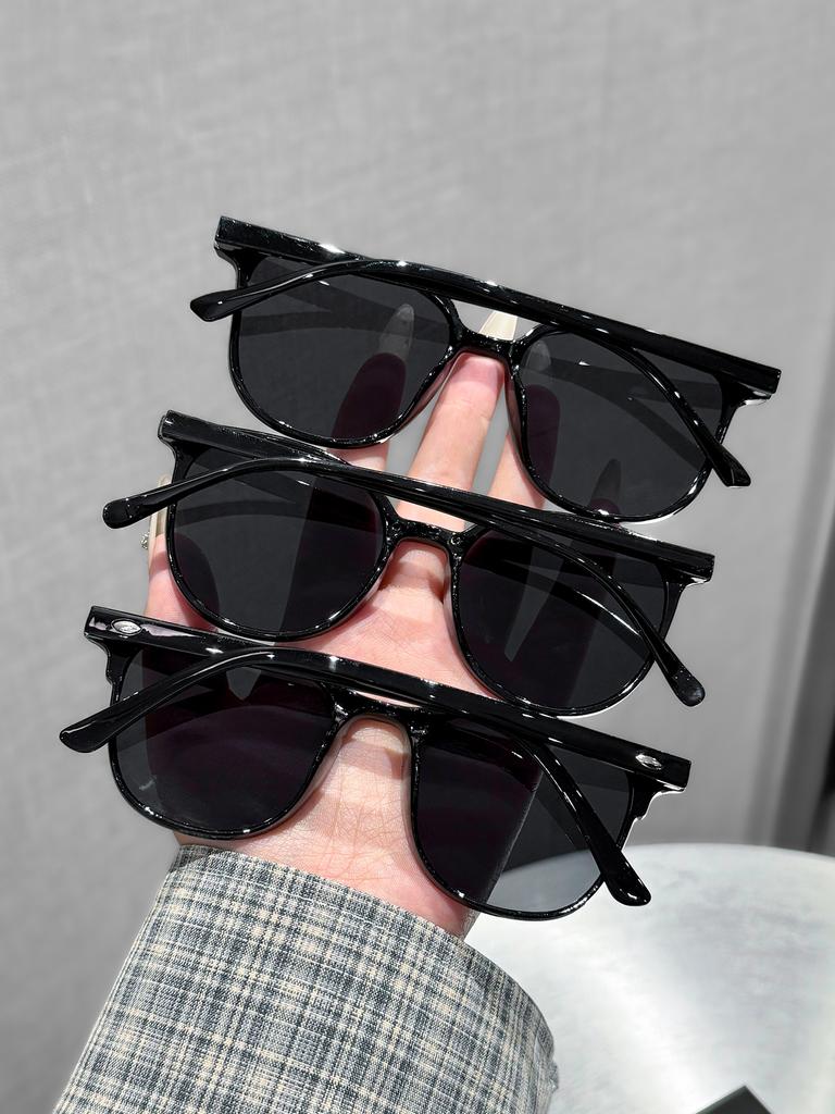 3Pcs European and American Retro Fashion Sunglasses for Men and Women, Trendy and Versatile, Summer Sun Protection
