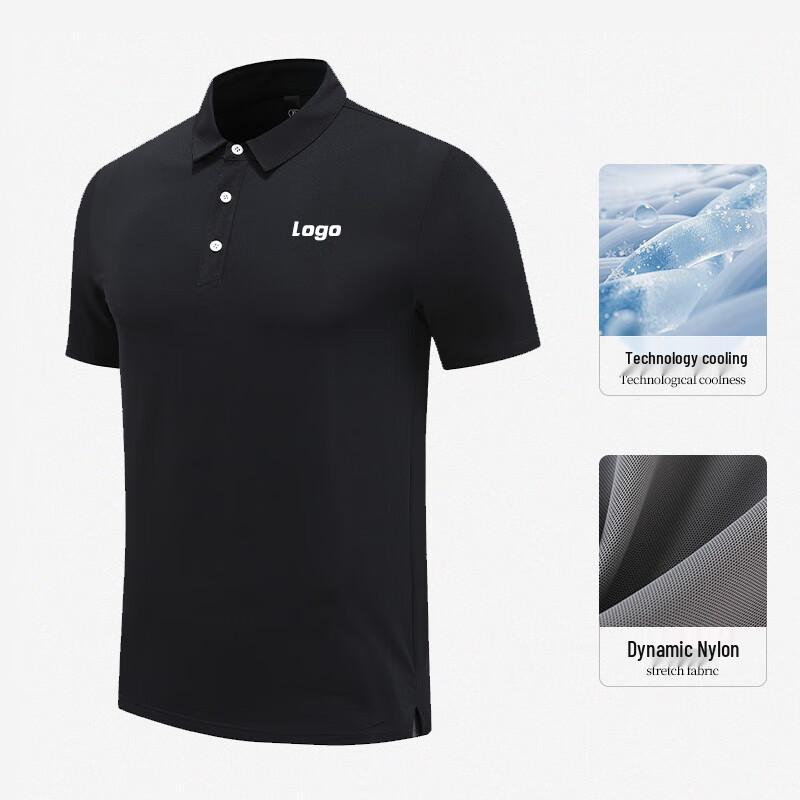 Tongye Unisex Quick-Dry Cool-Feel Sport Polo Shirt 3XL