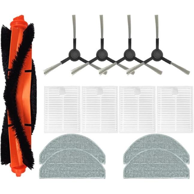 Main Side Brush Cover HEPA Filter Mop Compatible for Xiaomi S20 / D106 Robot Vacuum Cleaner Replacement Parts Accessories(G)