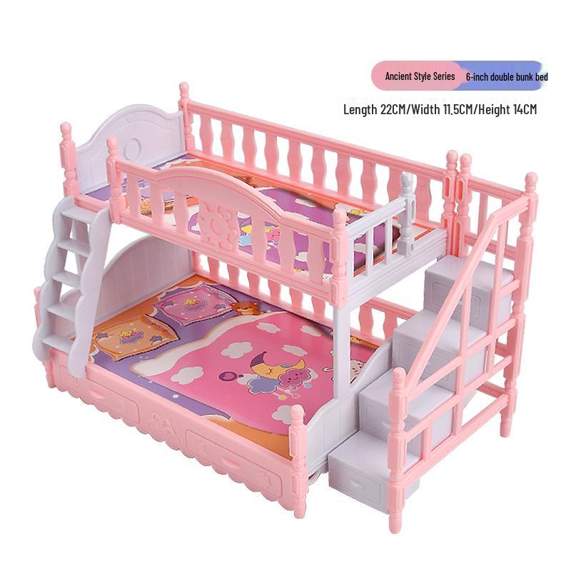 

Детский кукольный домик игровой набор: Двухслойная мебель с мини-флейтой и гучжэн