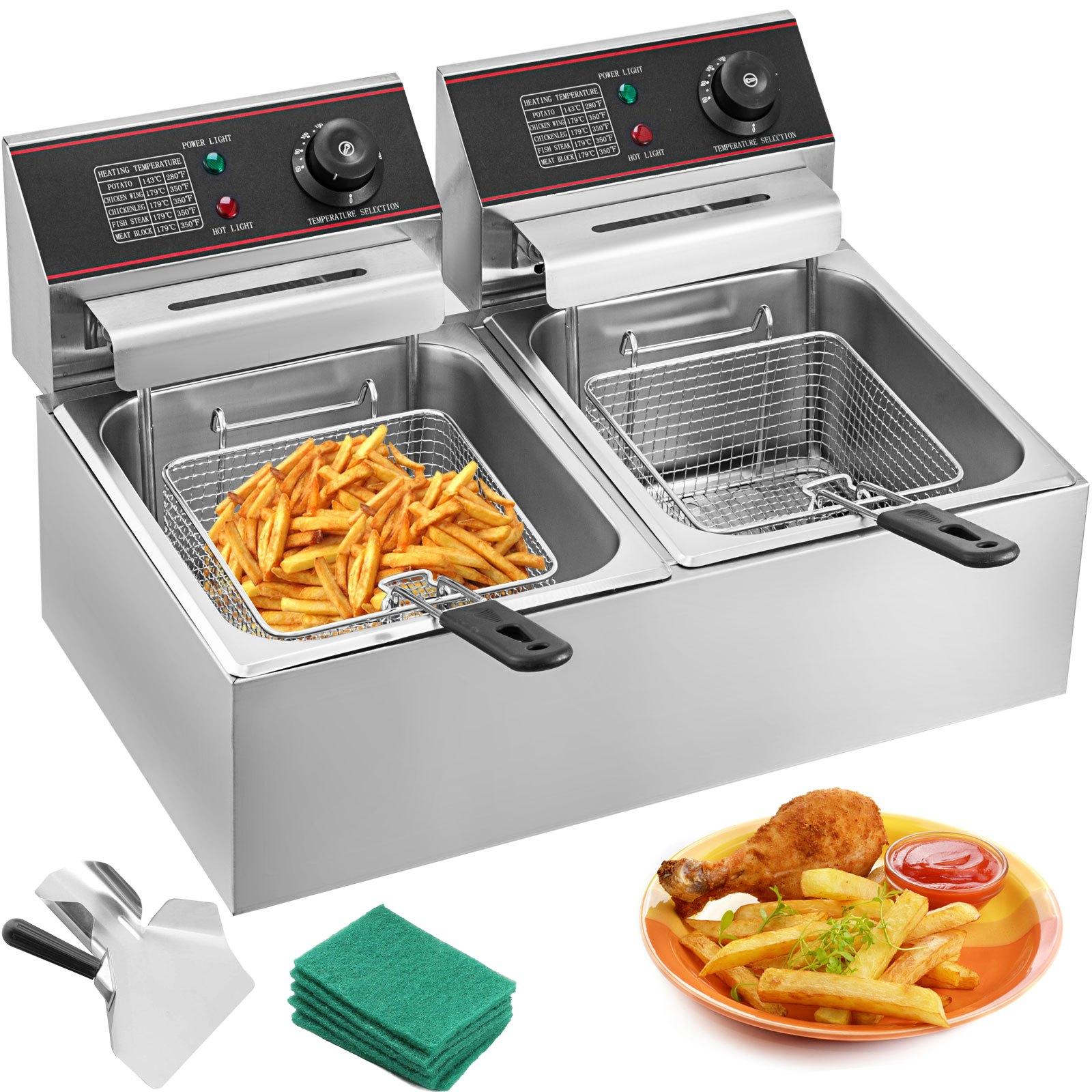 VEVOR Double Deep Fat Fryer Large