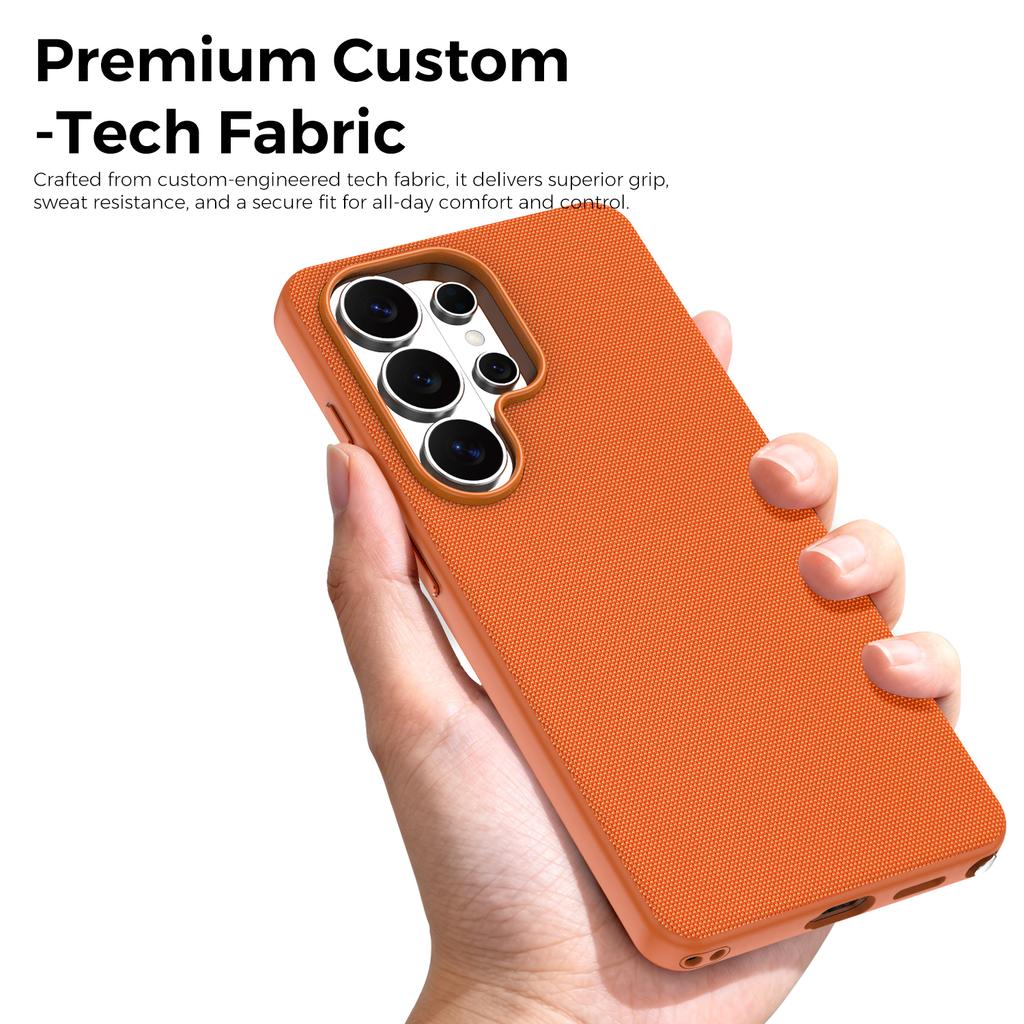 Original Techwoven Fabric Phone Case for Samsung Galaxy S26 S25 S24 Ultra for MagSafe Magnetic Soft Shockproof Matte Back Cover