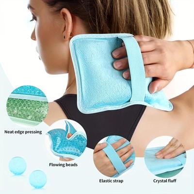 Multi-functional Cold/Hot Gel Ball Ice Pack with PVC Double-sided Pillow