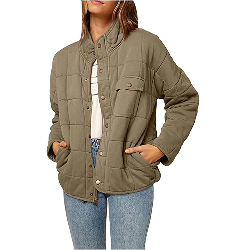  And Winter Women'S Stand Collar Loose Fashion Lightweight Jacket