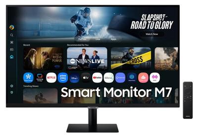 Samsung Smart M7 LS32FM700UUXDU 32 UHD 4K VA 4 Ms Tizen HDR10 Monitor, Black
