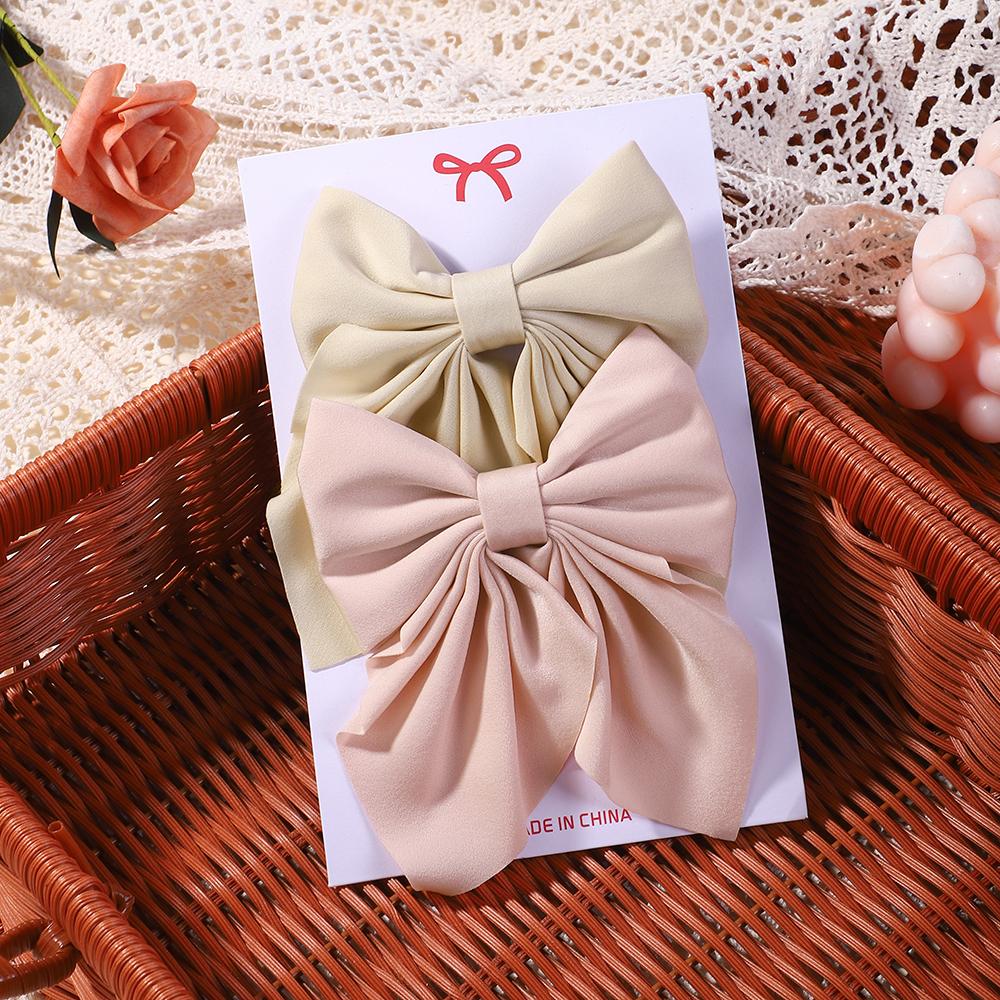 RAINBOW BOWS 2PCS/Lot Grosgrain Ribbon Hair Bows Boutique Hair Clip for Girls Hairgrips New Headwear Kids Hair Accessories Gift