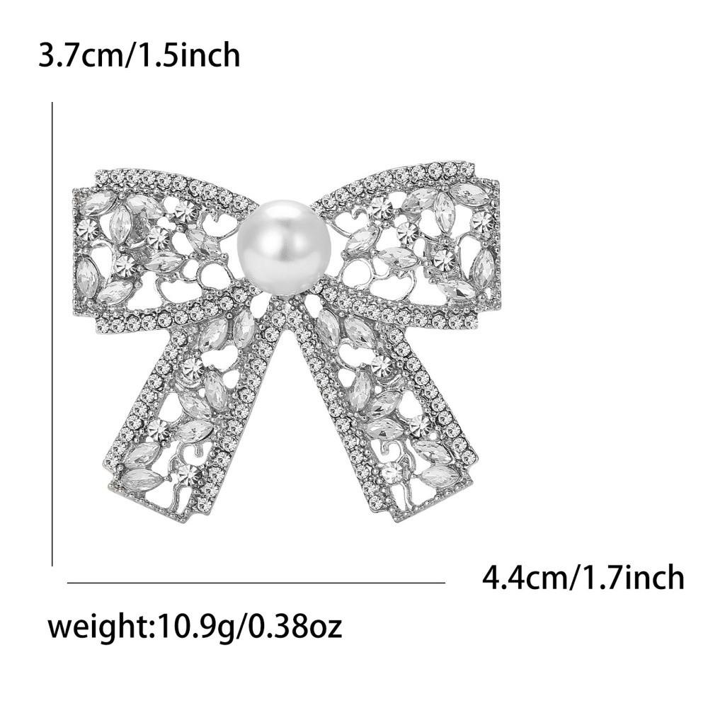 Vintage Pearls Brooches Rhinestone Decoration Brooches Waist Fastening Pins  Women Dress Decoration