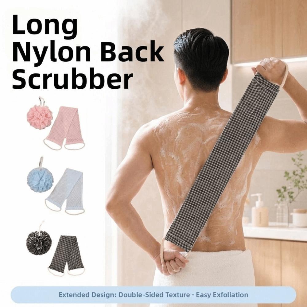 Household Bath Towel with Bath Flower Soft Back Shower Strap Body Wash Cloth Set  Body Cleaning