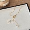 Dangling Beaded Sweater Chain Long Luxurious High-end Style Autumn-winter Versatile Necklace