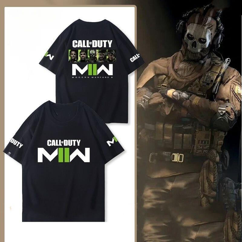 COD141 Task Force Special Forces Tričko s krátkým rukávem Call of Duty Modern Warfare Hra 2 Periferní Pánské a dámské bavlněné tričko