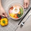 Luxuriöse Hitzebeständige klare Große Aufbewahrung Obstsalat Glasschalen