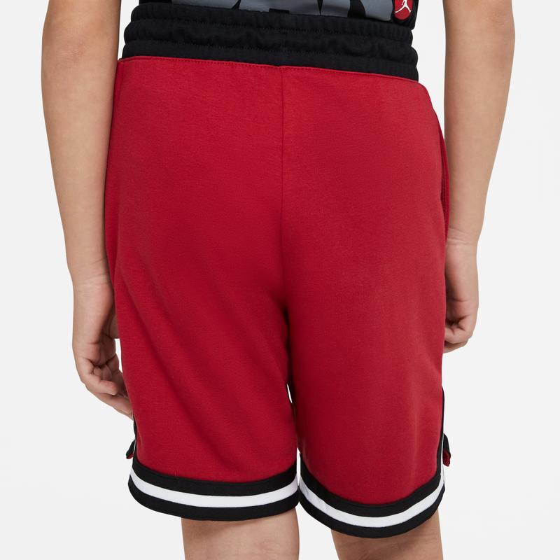 Jordan Color Block Logo Drawstring Kids Shorts Kids Shorts Fitness-Red DJ5654-687