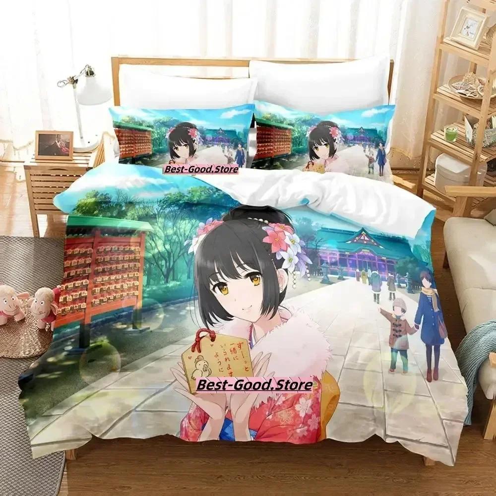 Takafuji Kako Ložní souprava Jednolůžko Dvojlůžko Plná Velikost Queen King Ložní souprava Dospělý Dítě Ložnice Sady povlečení Anime Dívky Postel