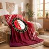 Feyenoord Theme Fleece Blanket Cozy Soft Plush Blanket For Bedroom Couch Travel