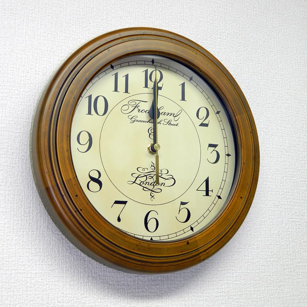 Santel Retro Clock Wall DQL711 Japanese-made Radio-Controlled (Antique Radio-Controlled Clock)