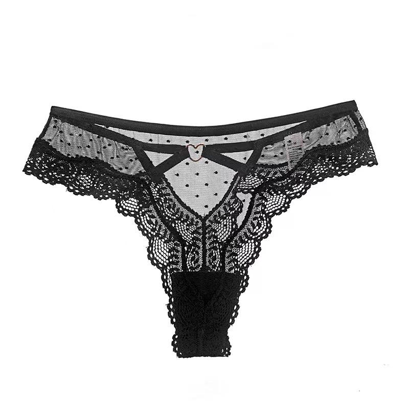 Vrouwen Sexy Holle Slipjes Kant Laag Uitgesneden Verleiding G-String Ademend Ondergoed Comfort String Borduurwerk Slipjes Intiem