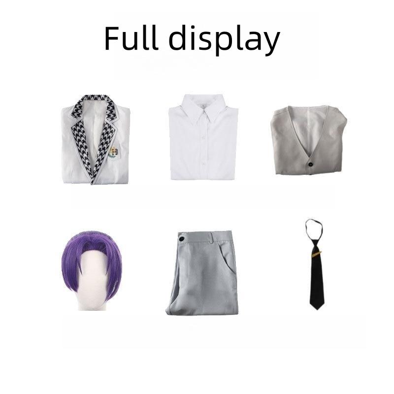 

Аніме BLUE LOCK Reo Mikage Isagi Yoichi Chigiri Hyoma Косплей Перука Білий костюм Жилет Сорочка Повний комплект уніформи Костюми на Хелловін XXXL-(Costume+Wig)