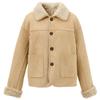 Sancai Winter Faux Fur Lapel Coat