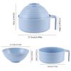 ZISIZ Nordic Style Lidded Instant Noodle Bowl Set