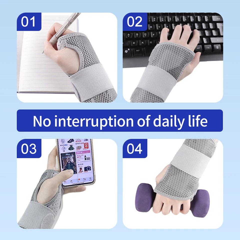 Breathable Wrist Support Brace for Carpal Tunnel Arthritis Hand Sprain Tendinitis Relief Professional Splint Protector